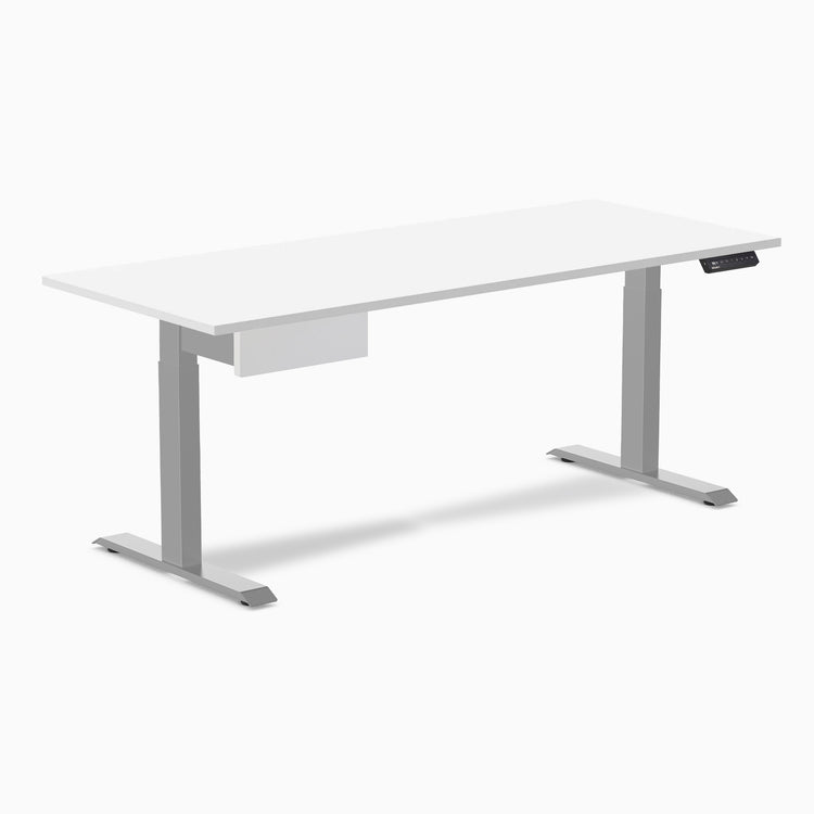 Desky Single Standing Desk With Drawer