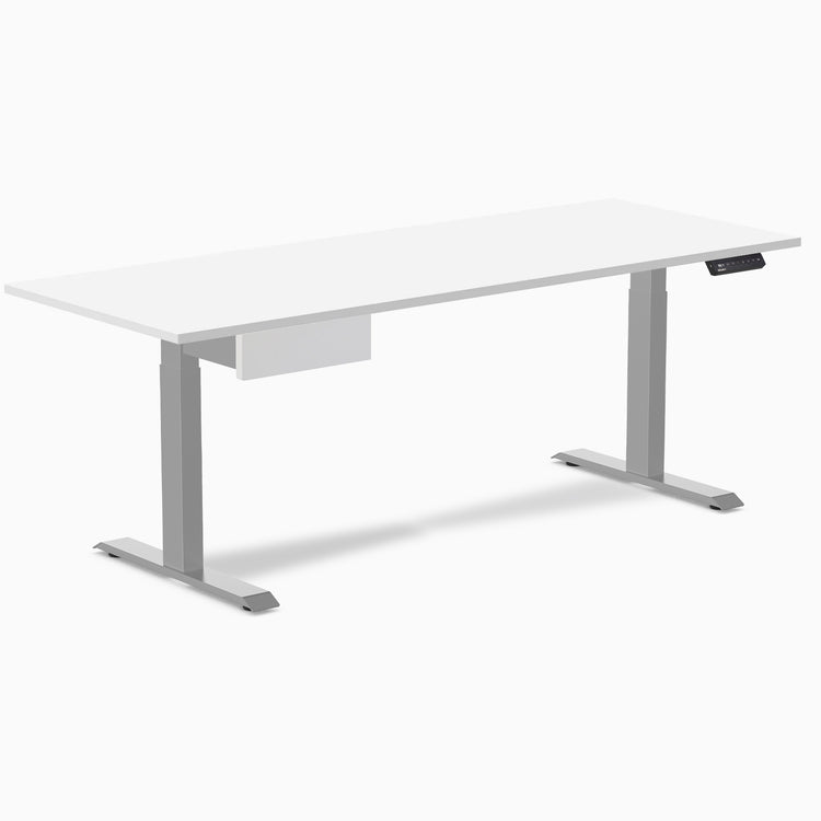 Desky Single Standing Desk With Drawer