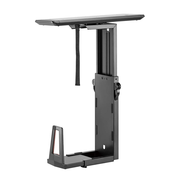 dynamic and adjustable cpu holder under desk