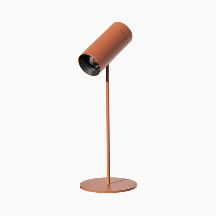 Desky spotlight desk lamp in terracotta