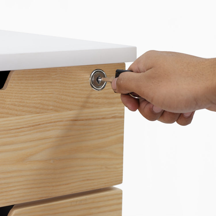 Desky Wooden Minimal Filing Cabinet-Desky® Australia
