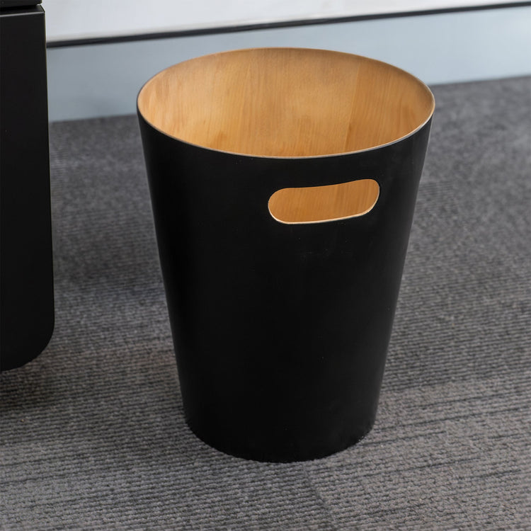 Desky Wooden Rubbish Bin