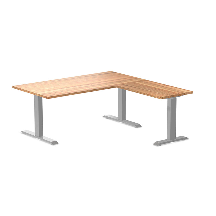 Desky Zero Hardwood L-Shape Office Desk-Red Oak Desky®