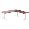 Desky Zero Hardwood L-Shape Office Desk-Walnut Desky®