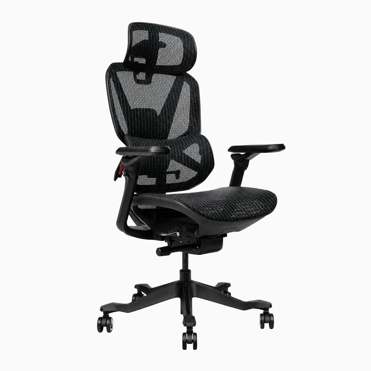 Desky contourra ergonomic office chair side view