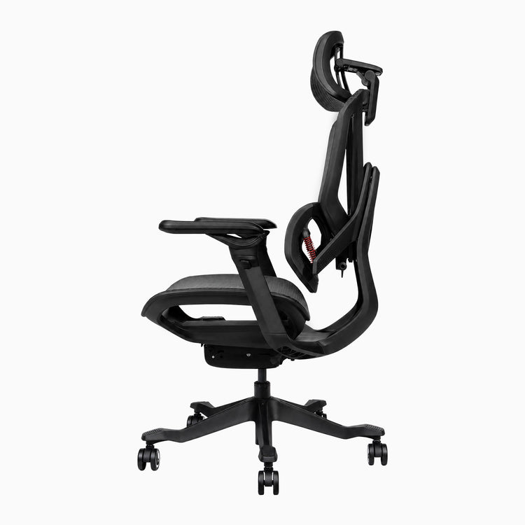 Desky contourra ergonomic office chair side view