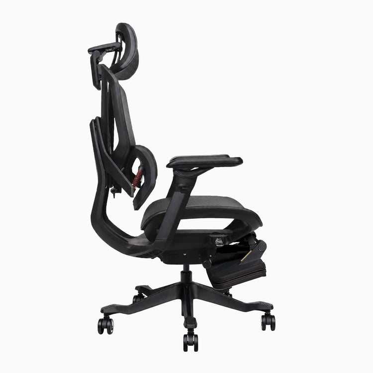 Desky contourra ergonomic office chair side view