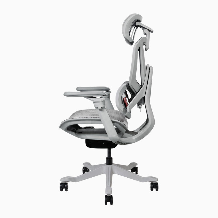 Desky contourra ergonomic office chair in light grey
