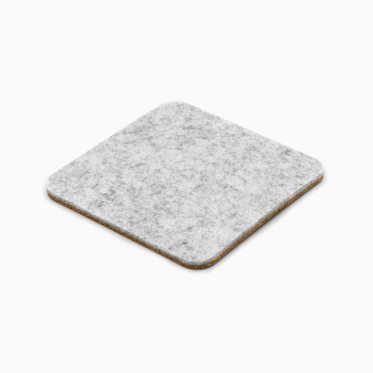 Grey Felt cork coaster