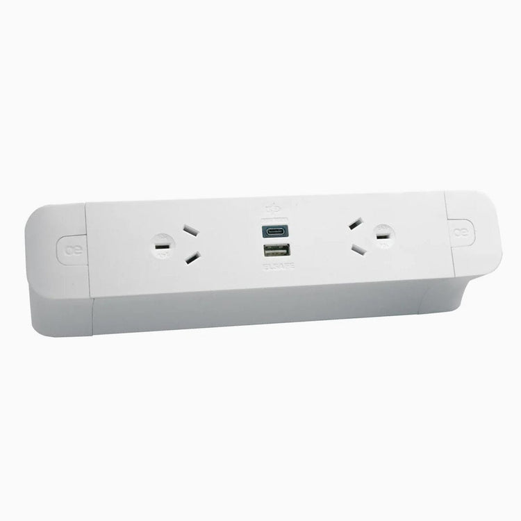 Elsafe Pace Desktop Power Rail white -Desky®