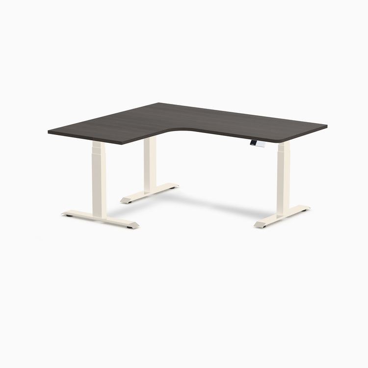 Desky L-Shape Melamine Sit Stand Desk