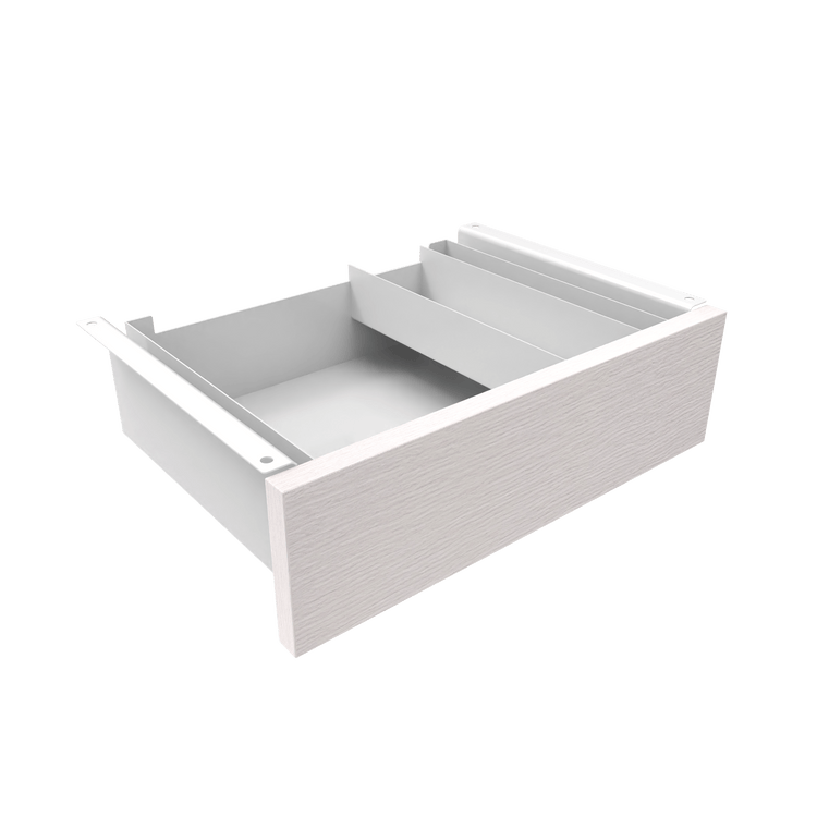 Almost Perfect Desky Minimal Under Desk Drawer - White Alaskan Melamine White Frame