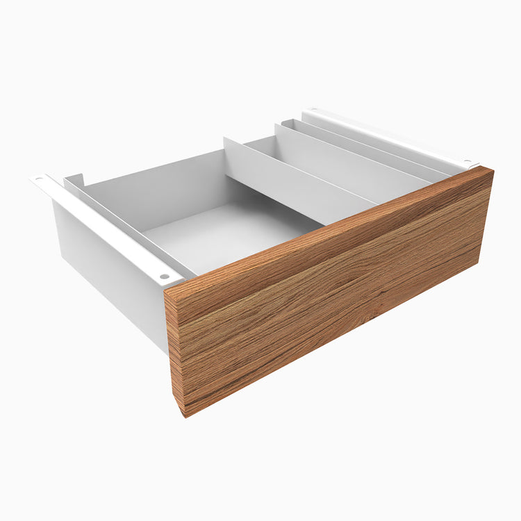 Almost Perfect Desky Minimal Under Desk Drawer - Red Oak White Frame