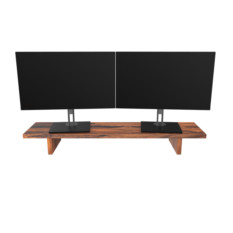Desky Monitor Stand Pheasantwood Hardwood - Desky