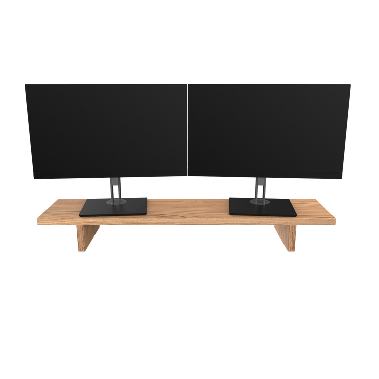 Desky Monitor Stand Red Oak Hardwood - Desky