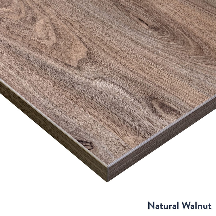 natural walnut melamine desktop