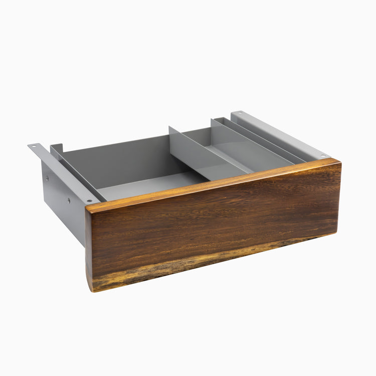 Almost Perfect Desky Minimal Under Desk Drawer - Pheasantwood Hardwood Grey Frame
