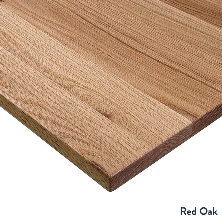 red oak hardwood desk top