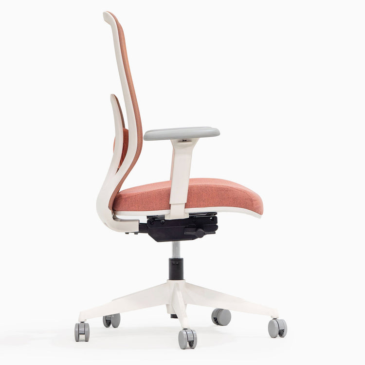 Chic regal mesh chair in coral