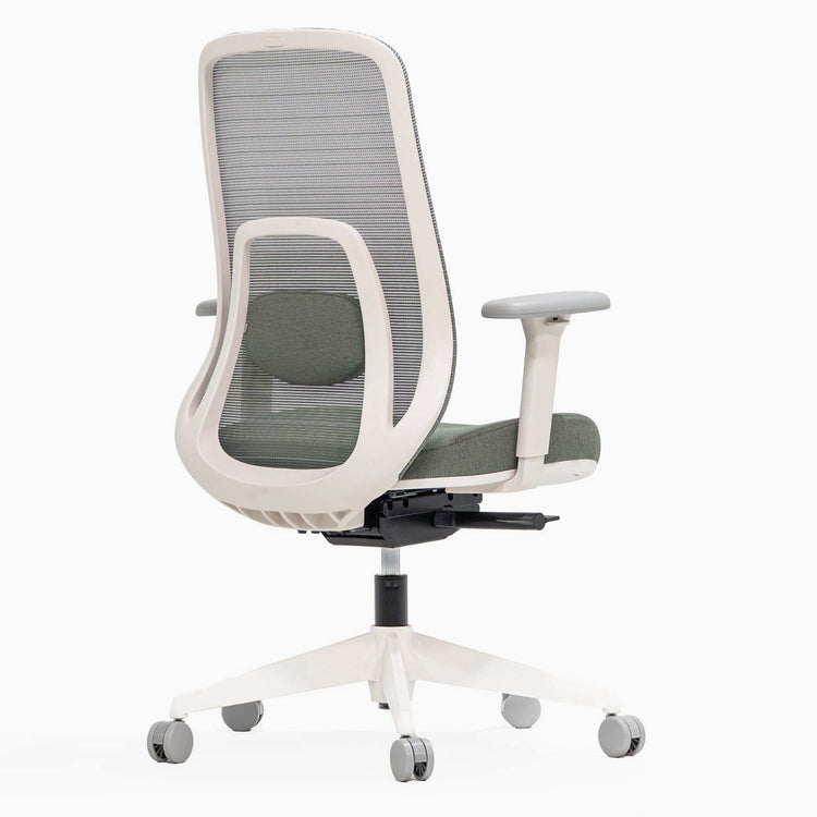 Ergonomic office desk chair in sage green