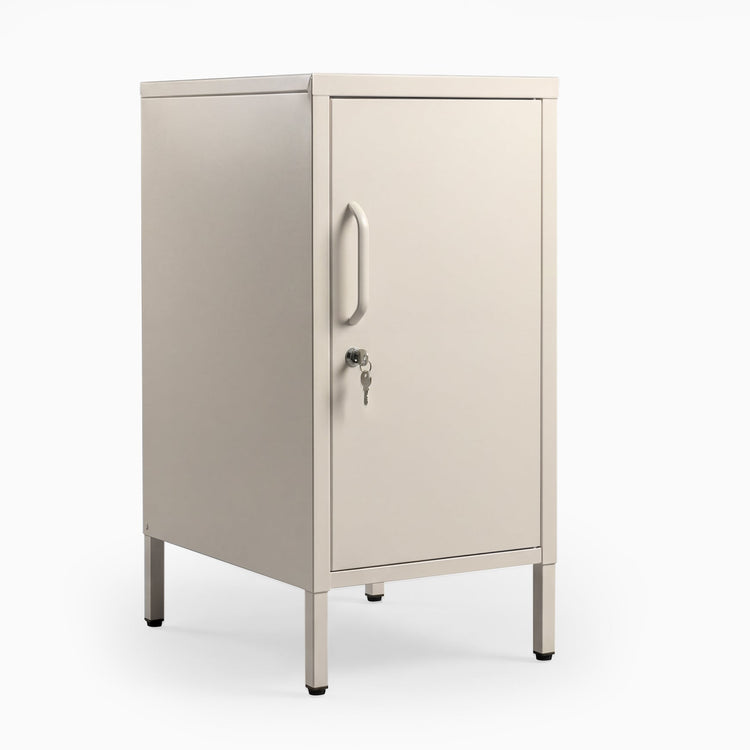 Desky Sidekick Metal Locker Cabinet-Accessories-Desky-Wheat-Right Opening-Desky® Australia