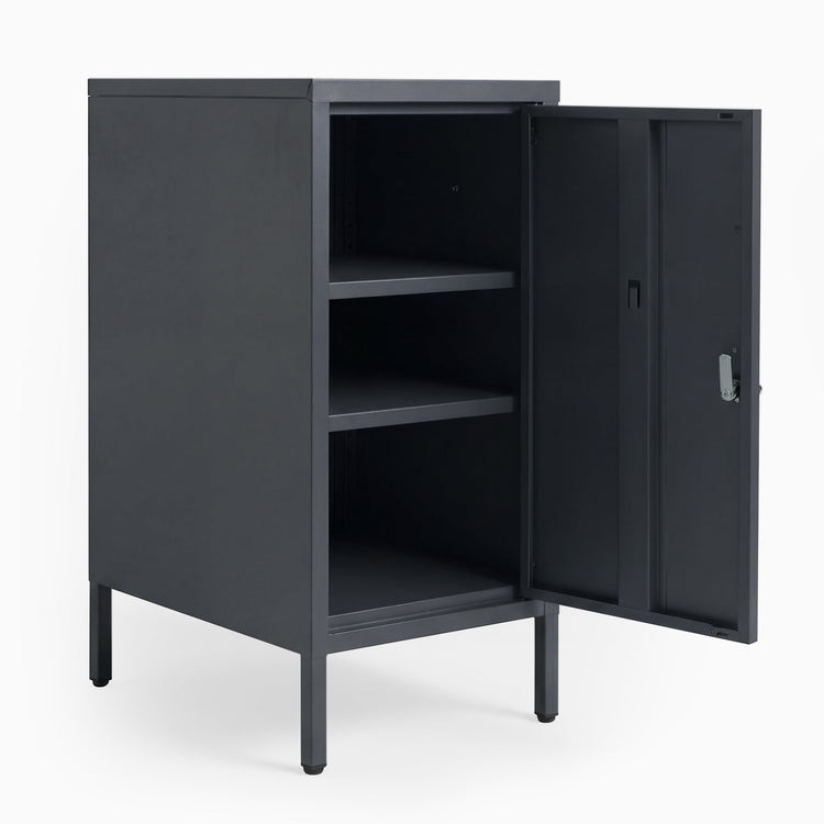 Desky Sidekick Metal Locker Cabinet-Accessories-Desky-Black-Right Opening-Desky® Australia
