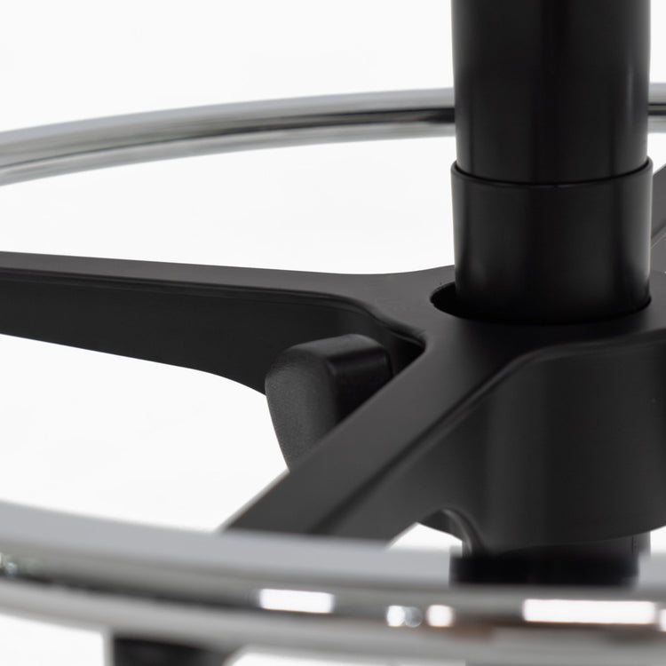 Adjustable steel foot ring swivel drafting chair