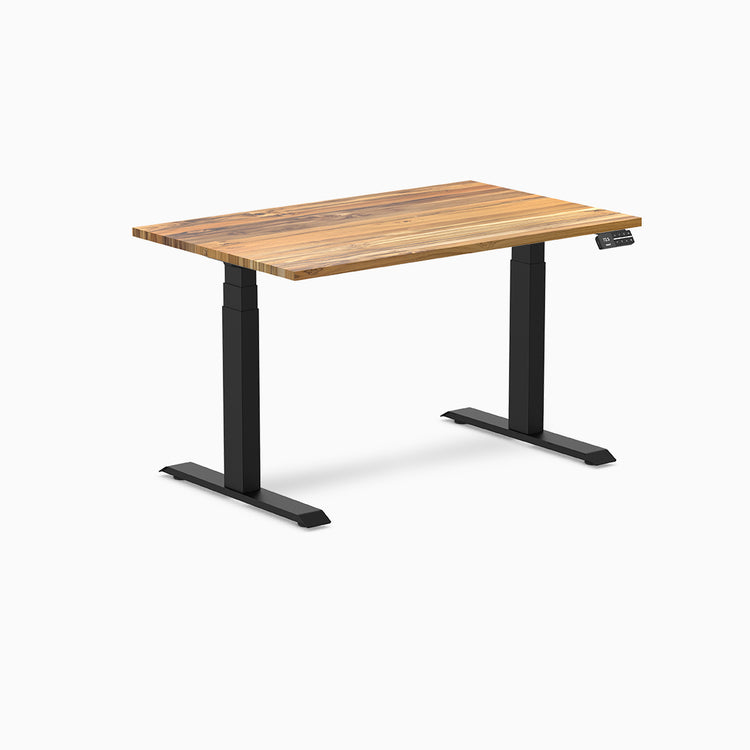 Desky standing desk 1200mm teak hardwood