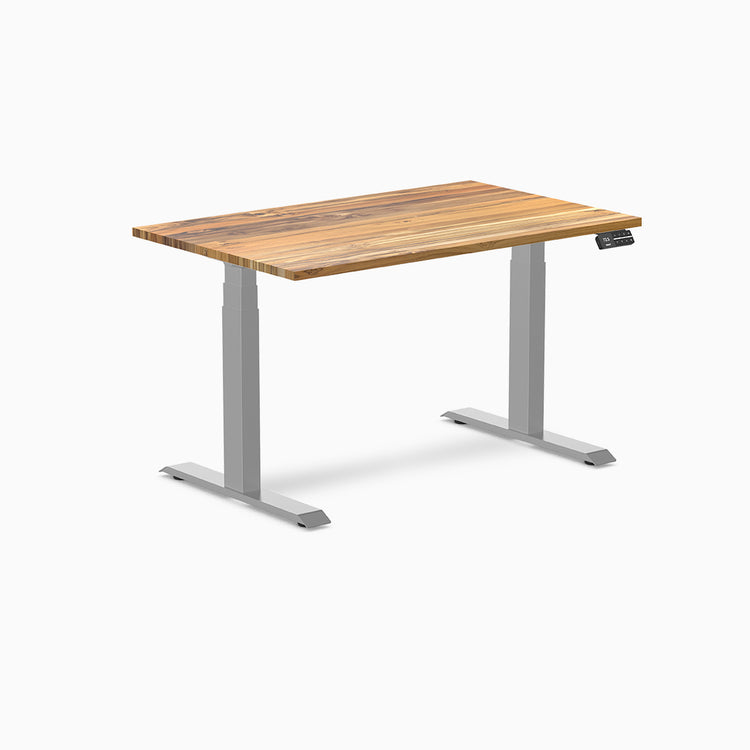 Desky standing desk 1200mm teak hardwood