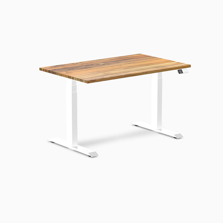 Desky standing desk 1200mm teak hardwood