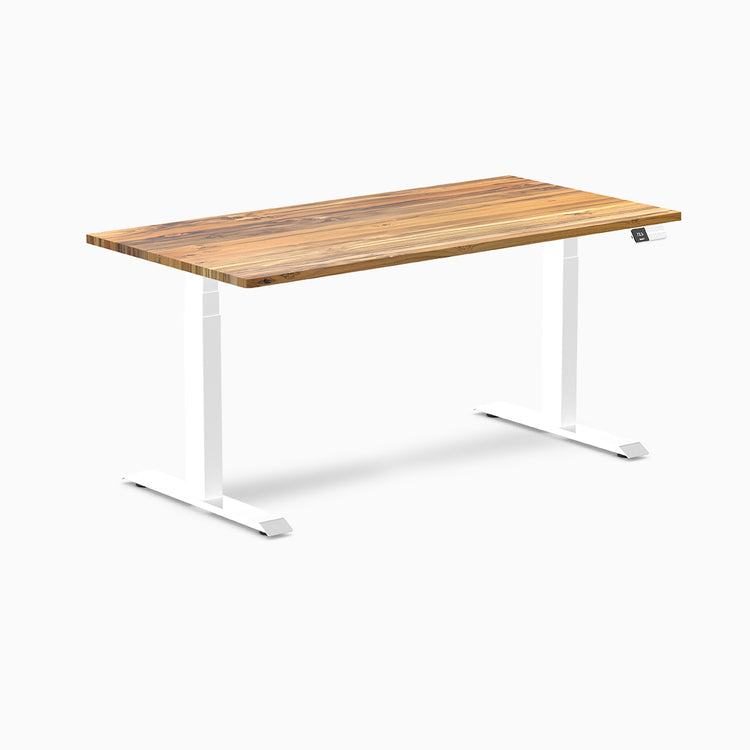 Desky standing desk 1500mm teak hardwood