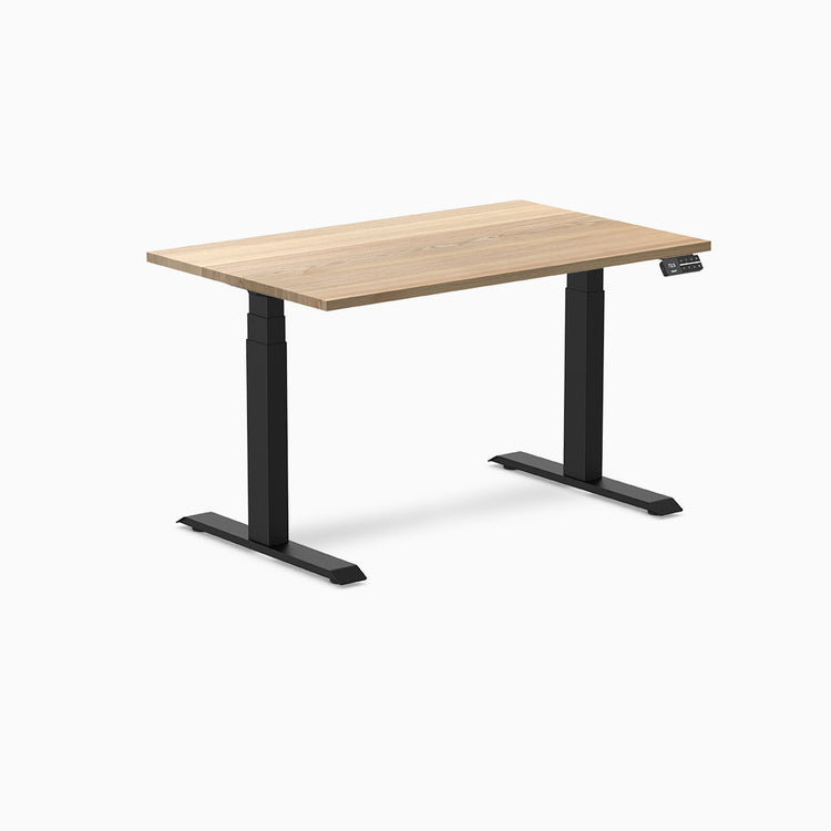 Desky standing desk 1200mm white ash hardwood