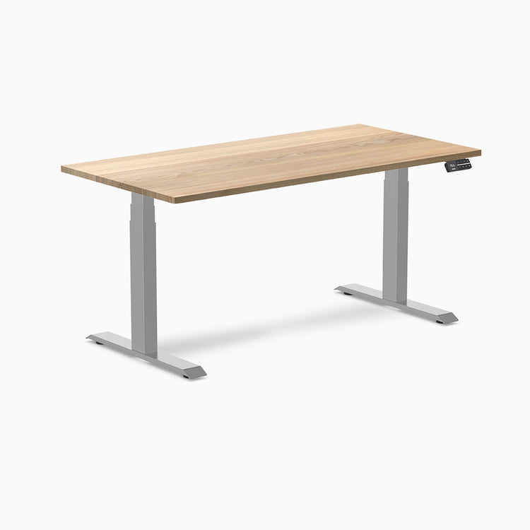 Desky standing desk 1500mm white ash hardwood