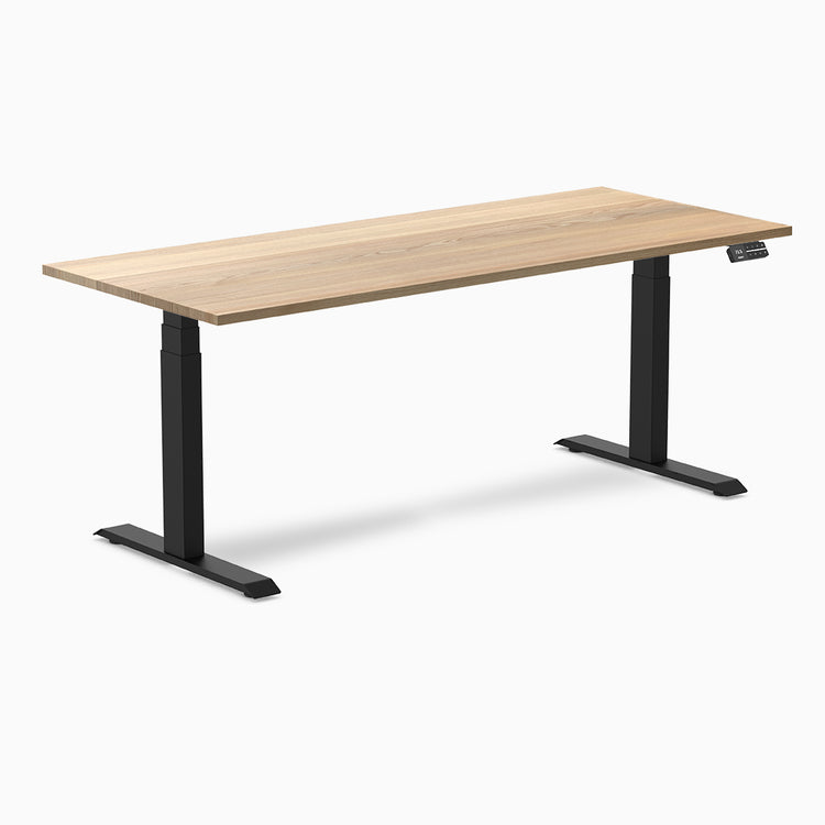 Desky standing desk 1800mm white ash hardwood