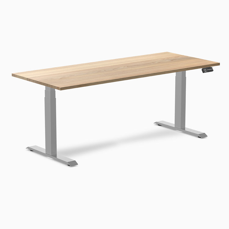 Desky standing desk 1800mm white ash hardwood