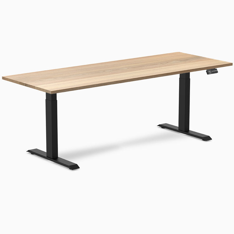Desky standing desk 2000mm white ash hardwood