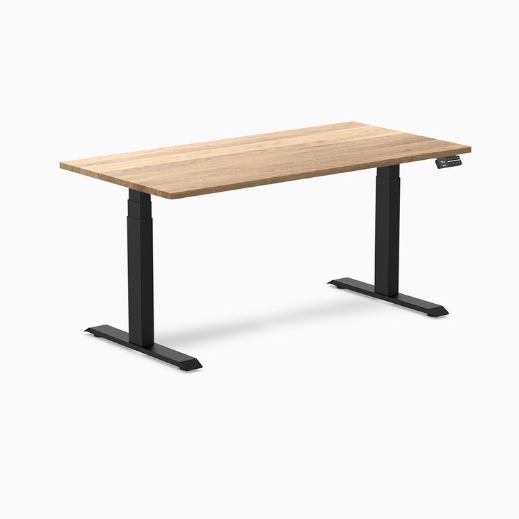 Desky standing desk 1500mm white oak hardwood