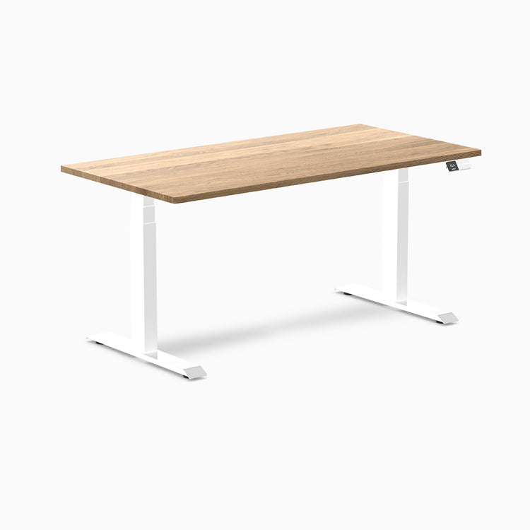 Desky standing desk 1500mm white oak hardwood