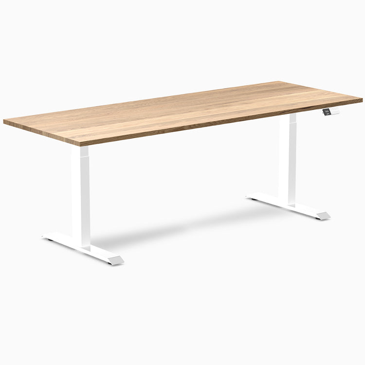 Desky standing desk 2000mm white oak hardwood