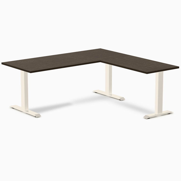 Desky Zero Bamboo L-Shape Office Desk