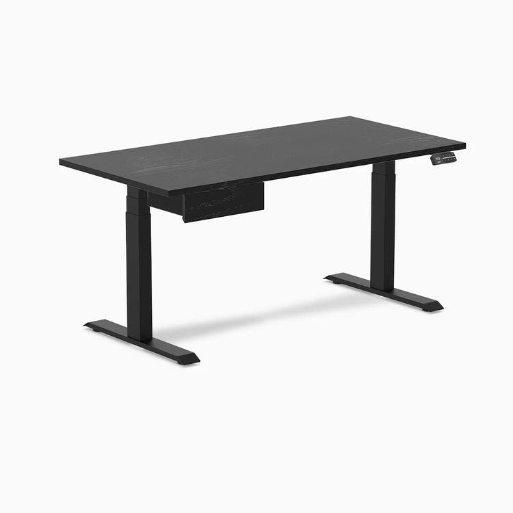 Desky Dual Hardwood Standing Desk With Drawer-Desky® Australia