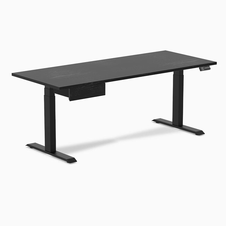 Desky Dual Hardwood Standing Desk With Drawer-Desky® Australia