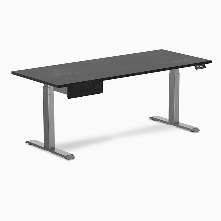 Desky Dual Hardwood Standing Desk With Drawer-Desky® Australia