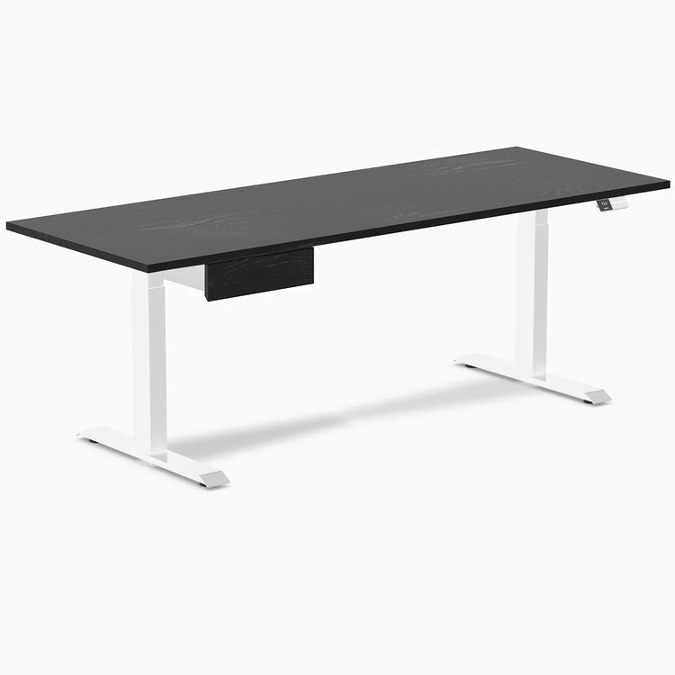 Desky Dual Hardwood Standing Desk With Drawer-Desky® Australia
