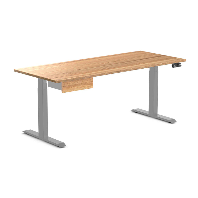 Desky Dual Hardwood Standing Desk With Drawer-Desky® Australia