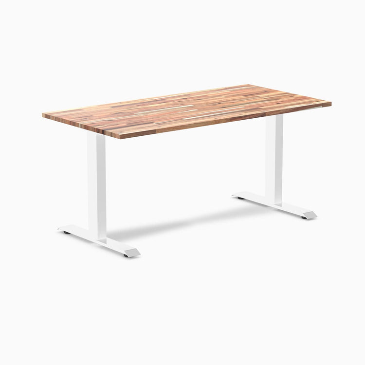 softwood acacia fixed office desk