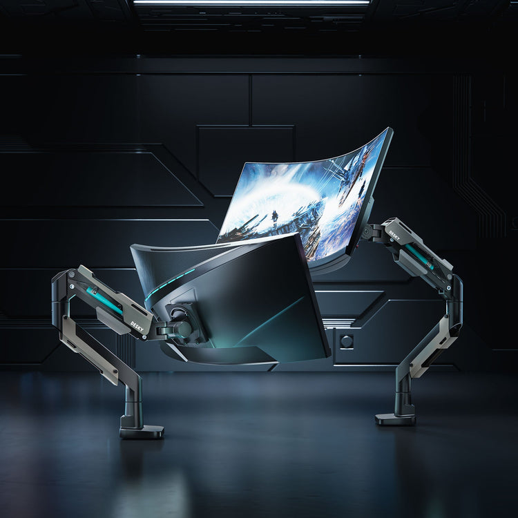 Hercules black arm ultrawide screens