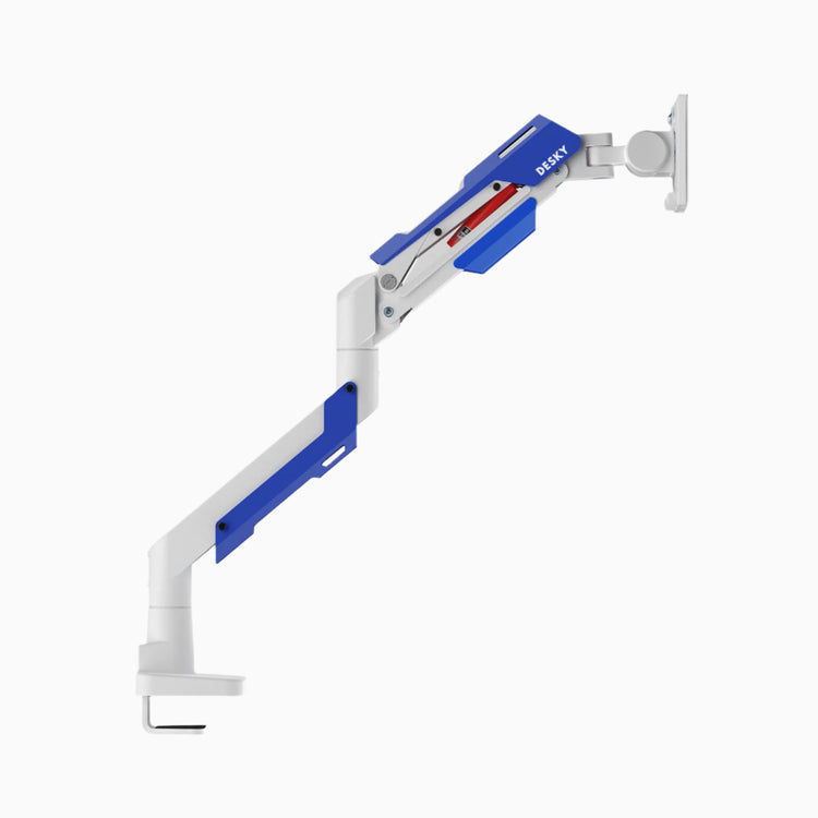 Blue and white hercules arm - Desky