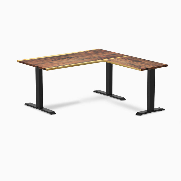 Desky Zero Hardwood L-Shape Office Desk-Desky® Australia