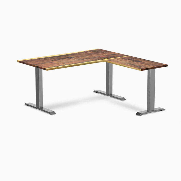 Desky Zero Hardwood L-Shape Office Desk-Desky® Australia